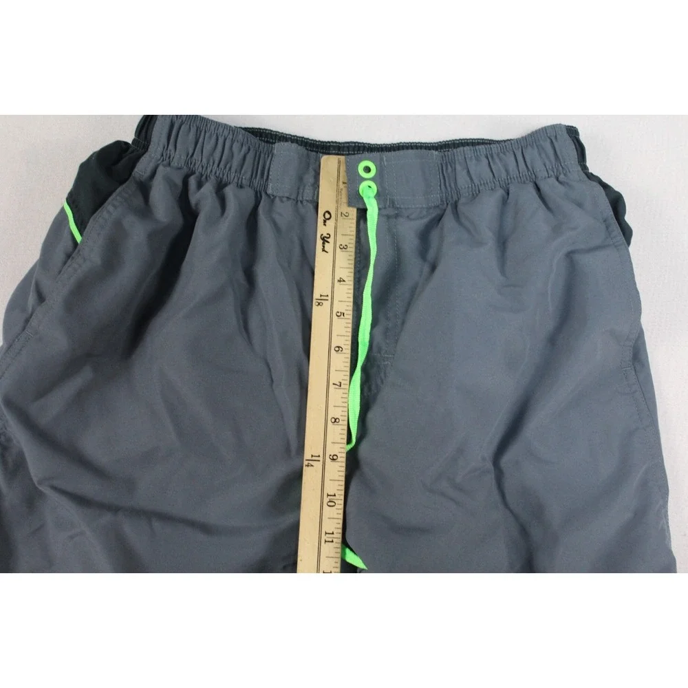 Nike Men Gray Board Shorts Trunks Casual Summer Beach Size Large